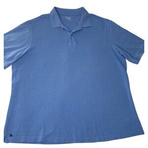 UNTUCKit Blue Cotton Short Sleeve Pullover Polo XXL Golf Casual Shirt